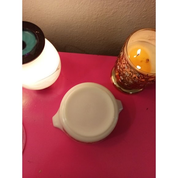 Pyrex Vintage Floral Print Green/White 1 1/2 Pint Casserole Ovenwear Dish & Lid - Picture 9 of 9